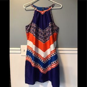 Halter dress size 8p ..multi colour …Banana republic..